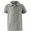 Kinder e.s. Polo-Shirt cotton stretch-vorne-graumeliert