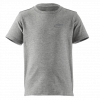Kinder e.s. T-Shirt cotton stretch-vorne-graumeliert